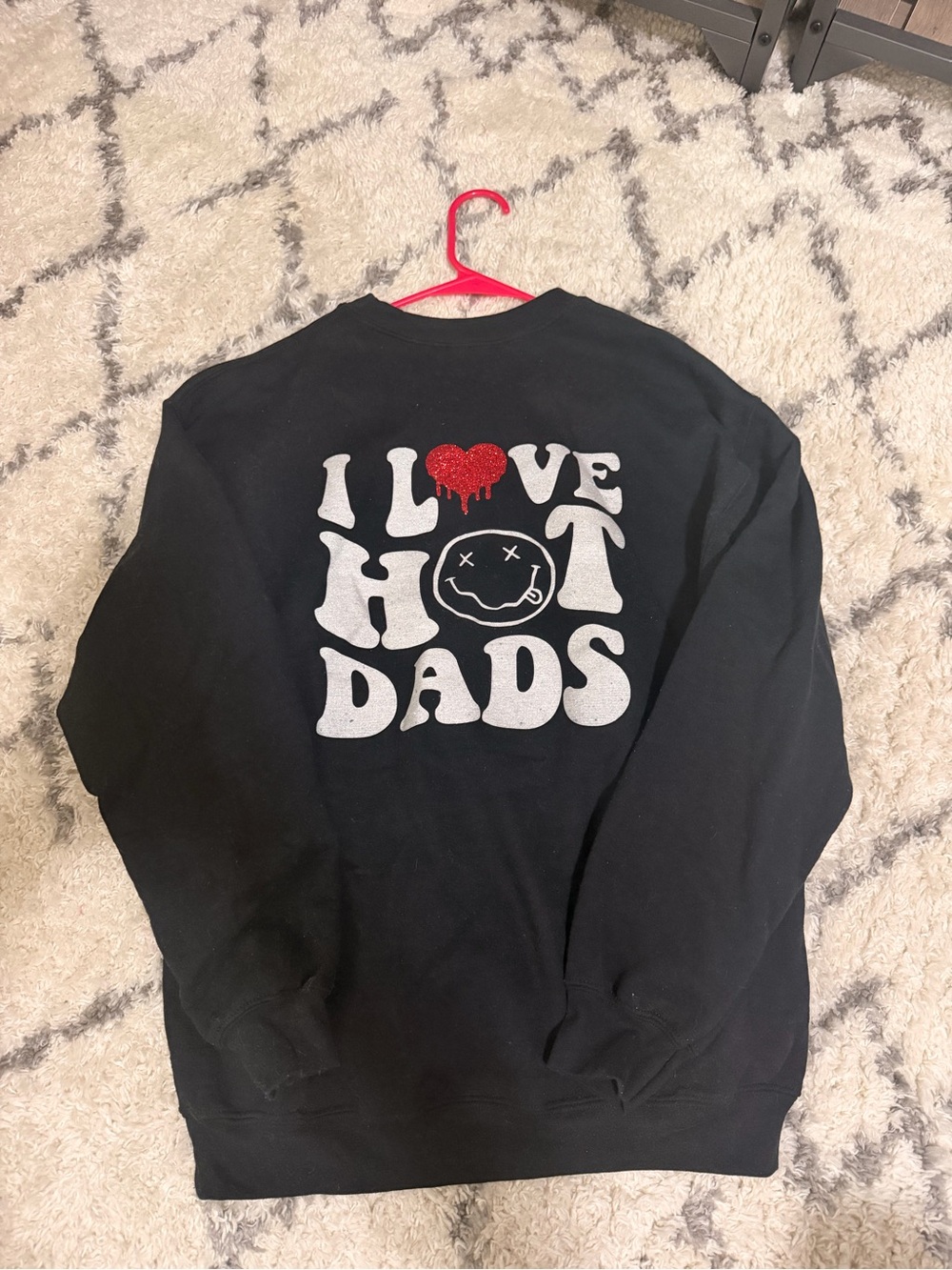 I Love Hot Dads Graphic Sweatshirt
